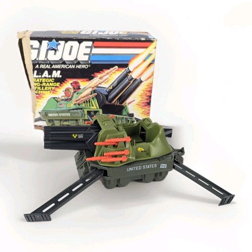Vintage 1987 G.I. JOE S.L.A.M. Strategic Long Range Artillery Machine Complete & Box - Bild 1 von 14