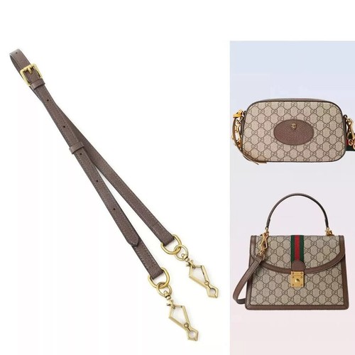 New Leather Crossbody Shoulder Strap Horse Buckle For Ophidia Bag - Picture 7 of 9