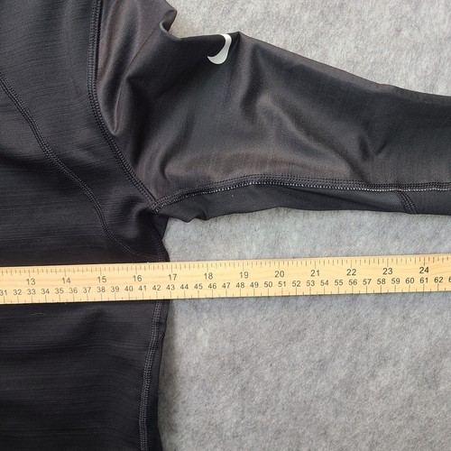 Nike Pro Hyperwarm Sweatshirt Womens L Black Long Sleeve Thumb Hole Pullover - Picture 8 of 9