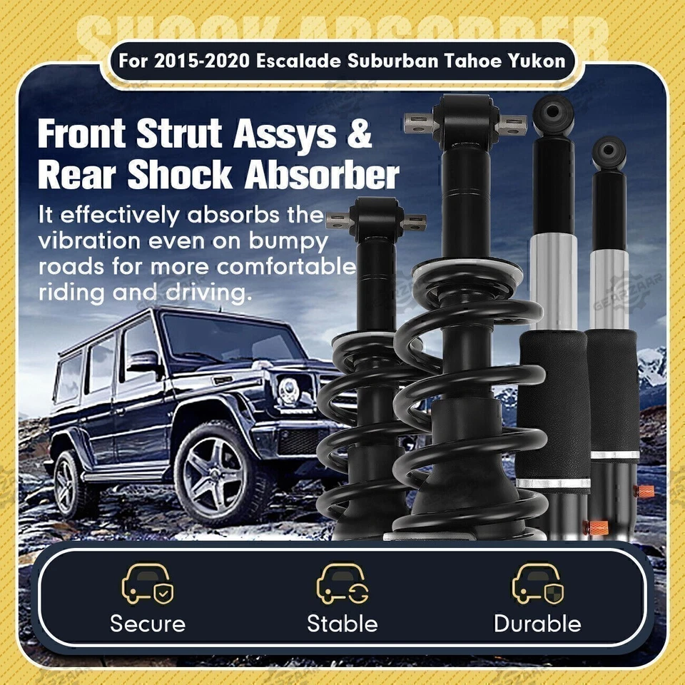 4x Conjuntos de puntal de amortiguador delantero y trasero Magneride para GMC Sierra 1500 Denali 2015-2020 Foto 2 de 4