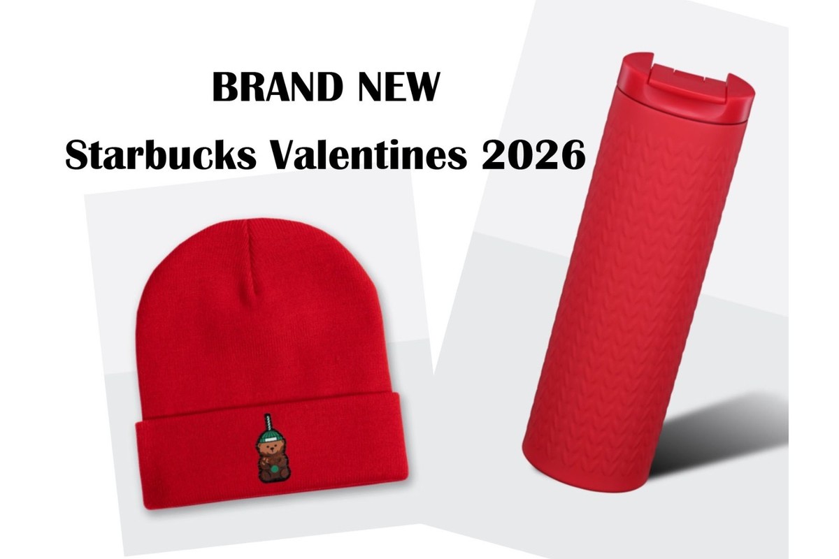 NWT Starbucks Bearista Red Beanie One Size Comment BEANIE for the hat + straw links! ? If you didn main image 2
