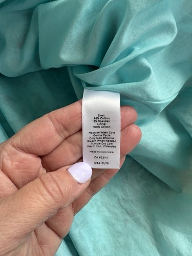 Talbots Dress Size 16 Petite Italy Bistro Scenic Print Fit & Flare Lined Cruise - Picture 11 of 14