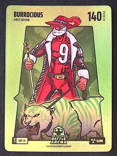 Bo Jackson Battle Arena Glow Battlefoil Burrocious GBF-34 Card