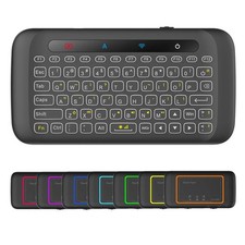H20 Mini Wireless Keyboard with Full Size Touchpad Handheld IR Remote