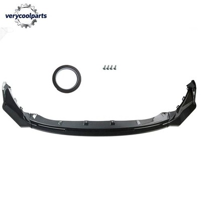 Gloss Carbon Fiber Look Bumper Lip Splitter Fits BMW G80 M3 G82 M4 2021-2026