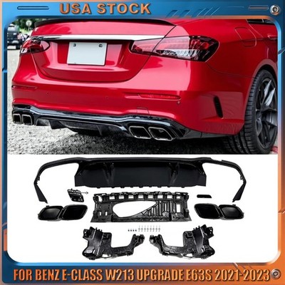 For 2021 2022 2023 Mercedes W213 E-Class E63 E350 E300 E400 E450 Rear Diffuser 