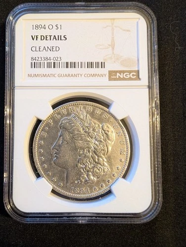 1894-O $1 Morgan Silver Dollar, Graded, VF Detail