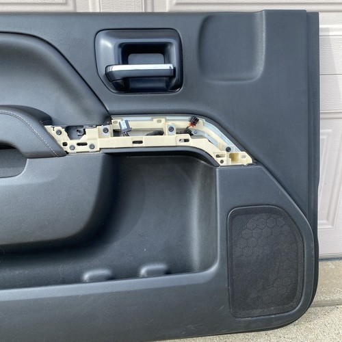2014-2015 GM Truck Silverado LH Driver Front Door Interior Trim Panel Black OEM - Bild 3 von 22
