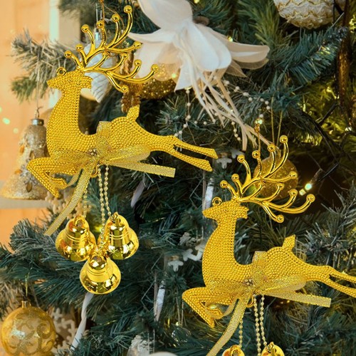 Elch Weihnachtsdeko Silber Kindergeschenk Rentier Weihnachtsbaumanhänger - Bild 5 von 45