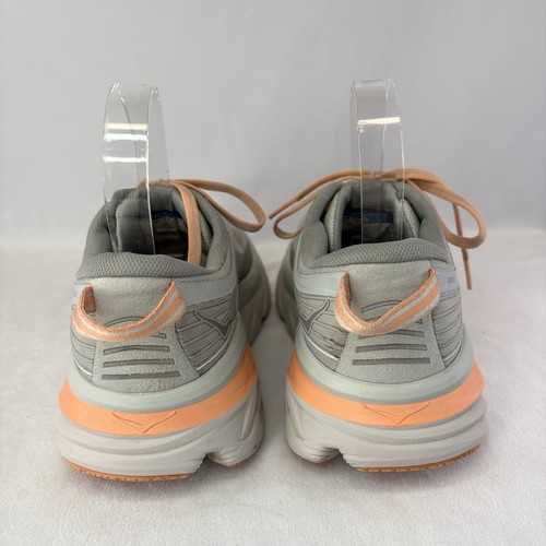 Scarpe da corsa Hoka One One Bondi 7 sneakers grigio pesca donna taglia 8,5 - Foto 5 di 13