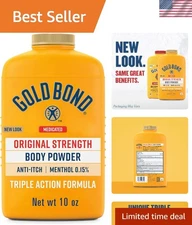 10 oz Talc-Free Medicated Body Powder - Cooling & Moisture-Absorbing Relief
