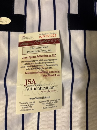 Maglia firmata Reggie Jackson Mr October Jsa Sticker Coa  - Foto 10 di 10