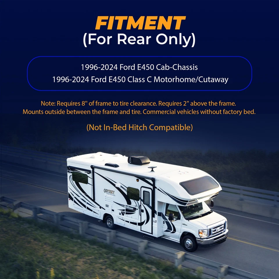 Air Bag Suspension Kit for 96-23 Ford E450 Class C Motorhome/Cutaway Cab-Chassis - Изображение 3 из 4