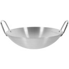 Stainless Steel Wok Round Bottom Wok Large Fry Pan Large Capacity Pan
