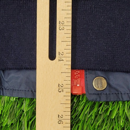 Vintage Descente Ski Jacket Large 22x25 Crop Red Blue Trim - Picture 18 of 19