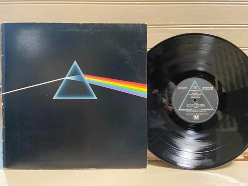 PINK FLOYD - "The Dark Side of the Moon" 1 Poster & 1 Card 1973 1st press Lp
