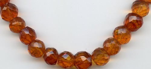 Vintage Faceted Natural Baltic Amber Graduated bead Necklace 16 inches 30 Grams - Picture 4 of 9