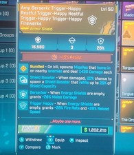 Borderlands 4 Modded Firewerks Shield