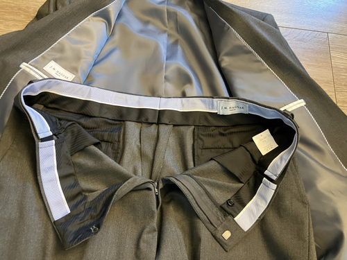 J.M. HAGGAR  2-piece Gray Classic Fit  Suit 42R  38x27 - Picture 14 of 17