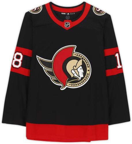 Tim Stutzle Senators signiertes schwarzes Adidas Trikot "NHL Debut 15.01.21" - Bild 4 von 5