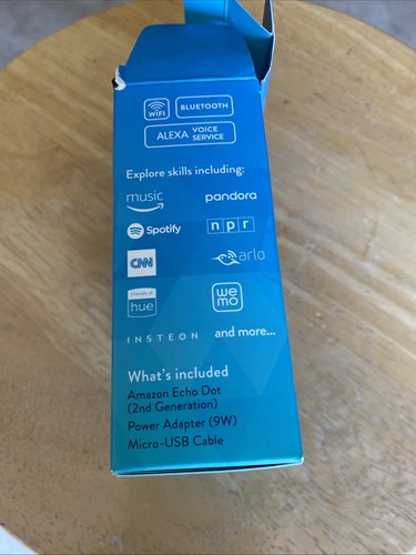 Altavoz inteligente Bluetooth habilitado para Alexa Amazon Echo Dot (2da generación) - negro - Imagen 3 de 3