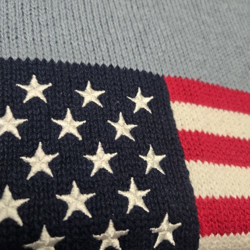 Vintage Avenue American Flag Sweater Embroidered Women's 4X Americana Patriotic - Picture 8 of 8
