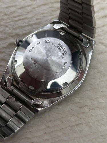 Seiko 5 Automatic Watch Black Dial Stainless Steel 38mm Used No Customs Fees US - Picture 3 of 5