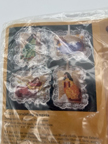 NEW Vintage The Creative Circle King of Angels Bell Pull Cross Stitch Kit 2423 - Picture 4 of 6