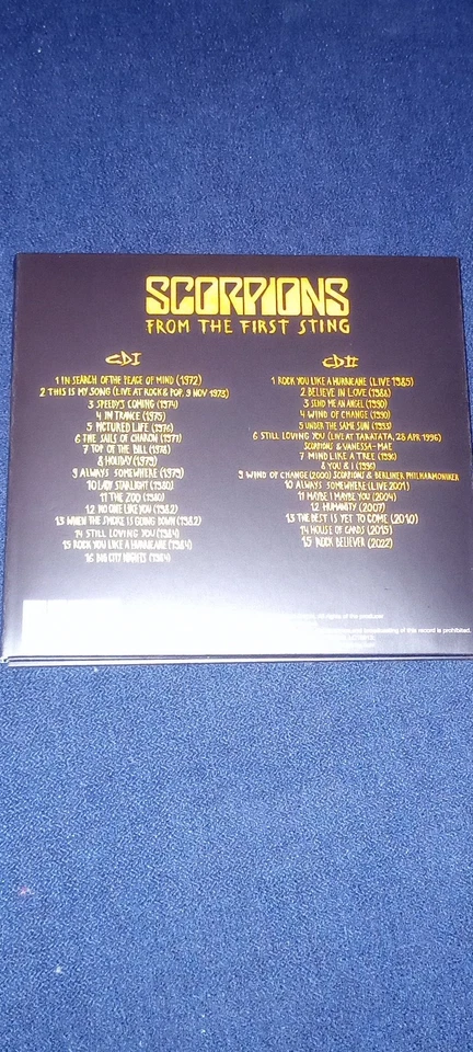 Scorpions     From The First Sting   2 Cds - Bild 2 von 2