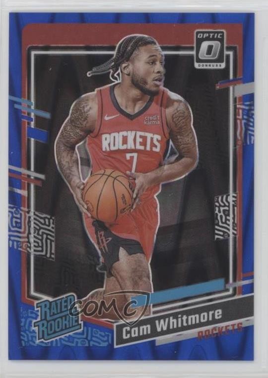 2023 Panini Donruss Optic Rated Blue Seismic Prizm /249 Cam Whitmore Rookie RC