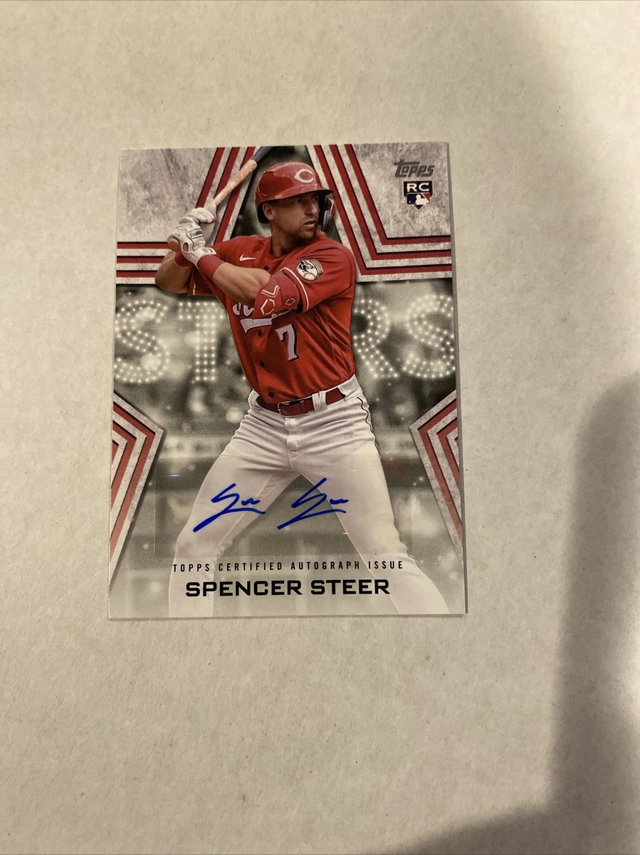 Spencer Steer 2023 Topps Baseball Stars Rookie Autograph Series 2 