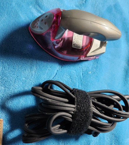 Travel 4 Inch Clothes Iron, Pink Plug-In Cool Collector's Mini Appliance - Picture 2 of 10