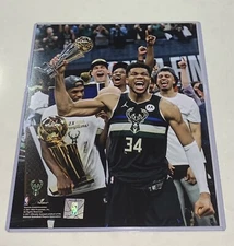 Giannis Antetokounmpo Bucks NBA Champs & MVP Licensed Fanatics 8 X 10 Photo!