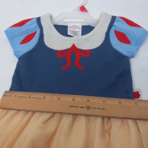 Disney Princess Snow White Baby Girl Cosplay Dress Blue Yellow 18 Months - Picture 4 of 7