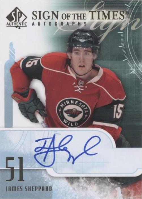 2008-09 SP Authentic - James Sheppard #ST-SH - 1 of 1