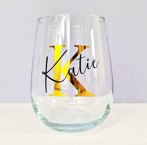 Personalised Glass Tumbler Stemless Wine Christmas Birthday Gift For Her Women - Picture 9 of 10