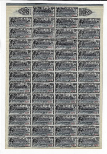 1889 Pennsylvania Poughkeepsie & Boston Railroad Company Bond Stock Certificate - Picture 3 of 3