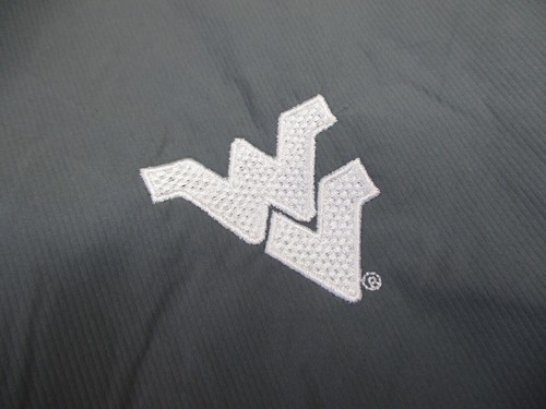 West Virginia University Nike Jacket Mens Large Gray Storm Fit 1/2 Zip Pockets - Picture 5 of 13