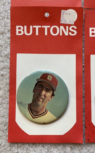 6X St. Louis Cardinals MLB Baseball (1980s) 3" Vintage Pin Button Smith, McGee + - Picture 7 of 11