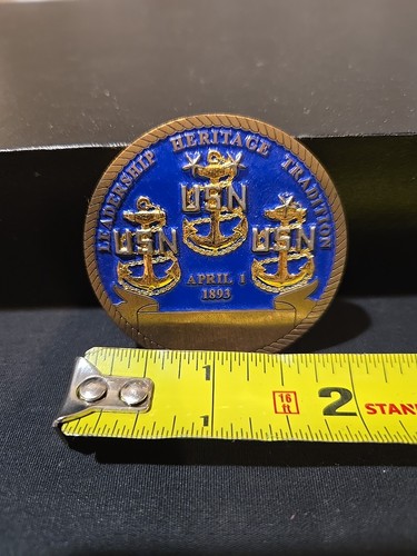 U.S. Navy DECKPLATE LEADER - Leadership Heritage Tradition Challenge Coin - Picture 3 of 3