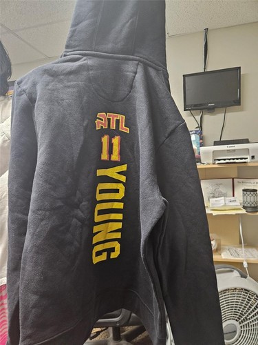 New Atlanta Hawks Trae Young #11 Mens Size S Small Black Hoodie - Bild 4 von 4
