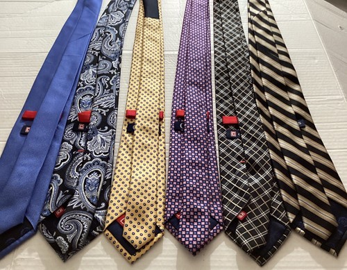 Chaps Ralph Lauren Men Tie Lot of 6 Paisley, Solid, Stripe, Foulard, 3.5”X58” - Picture 16 of 16