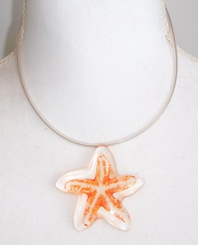 Sobral Retired Starfish Artist Made Fixed Pendant Necklace - Afbeelding 1 van 9