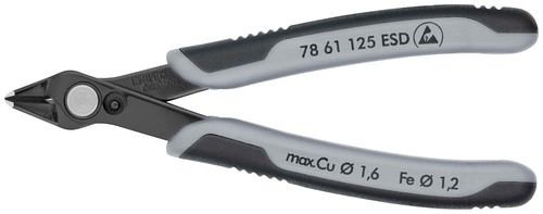 Knipex 7861125ESD Electronic Antistatic Ultra Fine Super Knips® 125mm - Picture 4 of 11