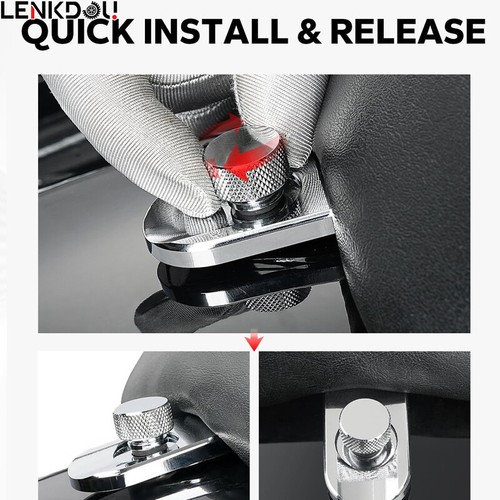 Chrome Seat Bolt Nut Tab Screw Mount Knob Cover For Harley Touring Sportster CVO - Picture 6 of 11