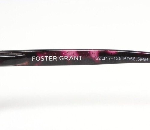 Foster Grant Magenta Leopard Prt Reading Glasses PEGGY MAG 52/17-135 Chs Diopter - Picture 6 of 6