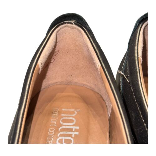 HOTTER Paris Size 5.5 - 40 Pewter Metallic Leather Slip on Comfort Loafer Shoes - Picture 11 of 12