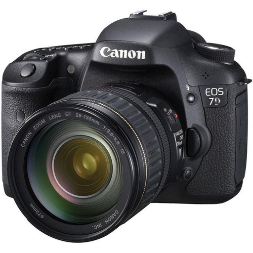 New Canon EOS 7D 18.0 MP Digital SLR Camera Black EF-S IS USM 28-135mm Kit USA - Picture 4 of 5