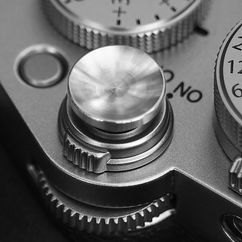 Haoge 12mm Metal Shutter Release Button for Leica M10 M11 Concave Surface Silver - Picture 6 of 9