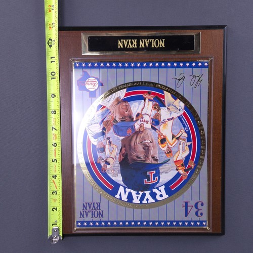 Vintage MLB Wall Plaque Nolan Ryan Rangers Sport Impressions Collectors Wood 90s - Picture 11 of 12